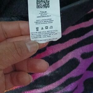 Puma Black and Purple Zebra Print Apparel